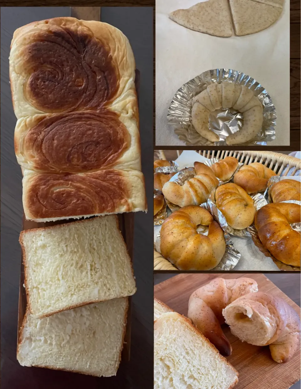 Snapdishの料理写真:くるくるミルクパン🍞                             メイプルシュガーパン🥐                            #パン教室|yucca@さん