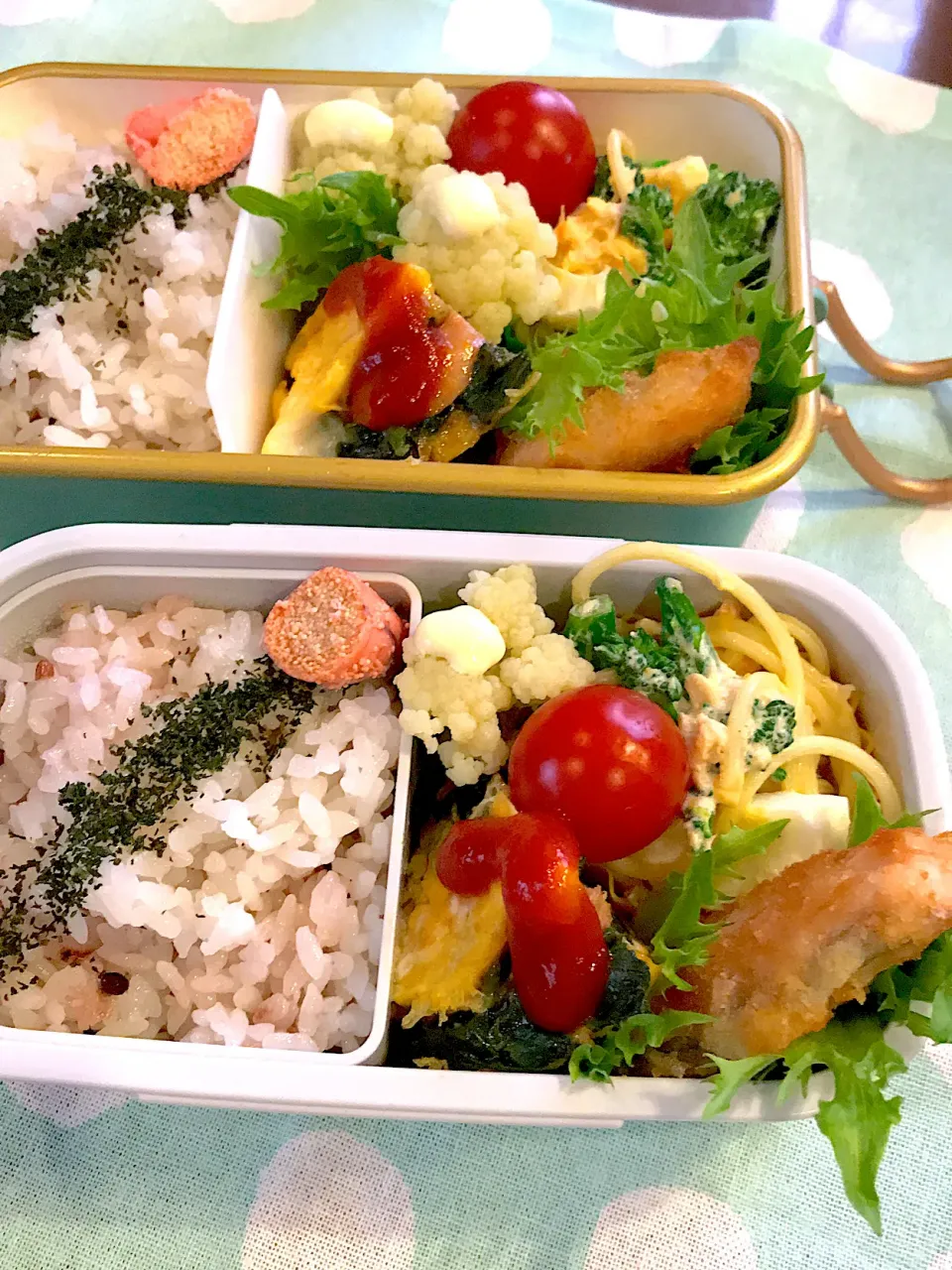 2022.4.25  ＊今日のお弁当＊ほうれん草のオープンオムツ＊|rinrin*mama*さん