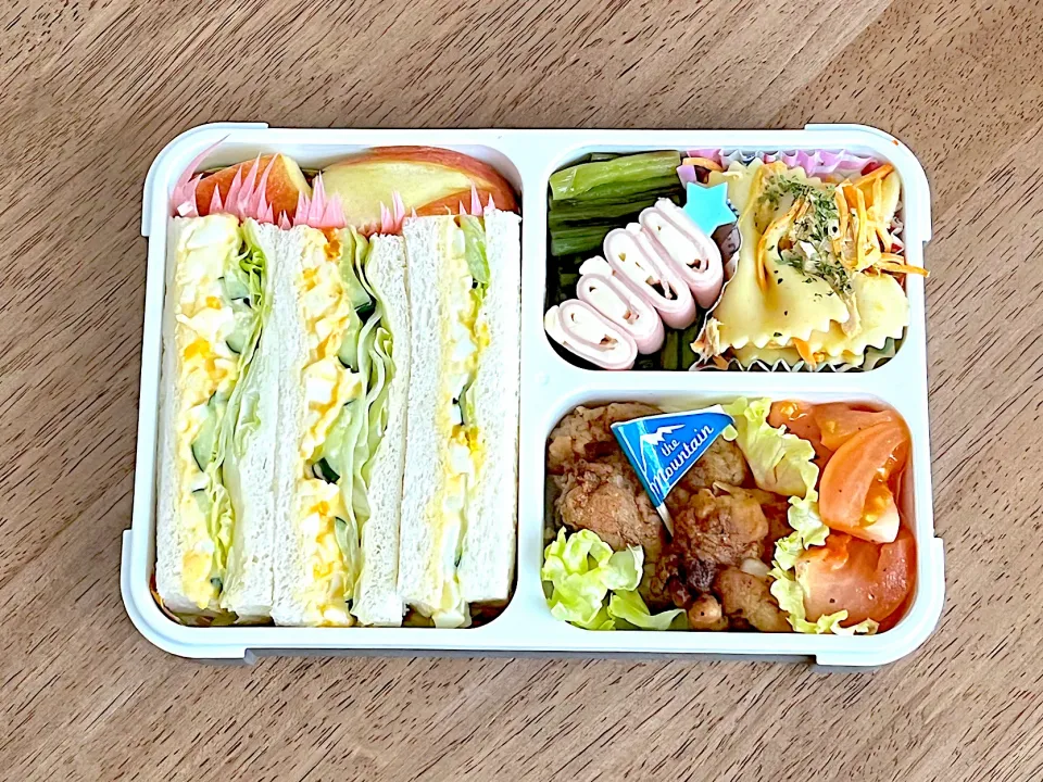 Snapdishの料理写真:サンドイッチ弁当|703さん