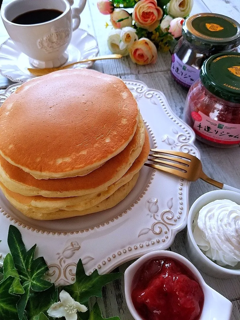 Snapdishの料理写真:ホットケーキ|sugar beansさん