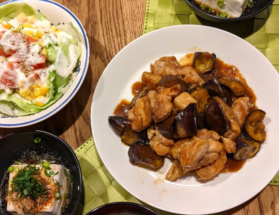 鶏肉と茄子の胡椒炒め|まみさん