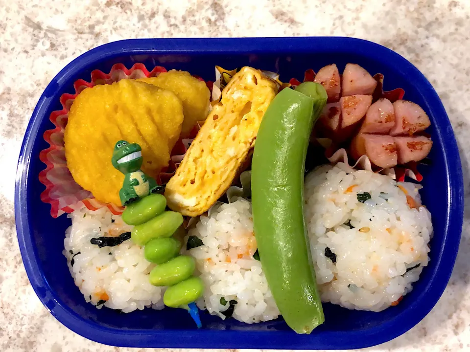 Snapdishの料理写真:ナゲット豆弁当|けろよんさん