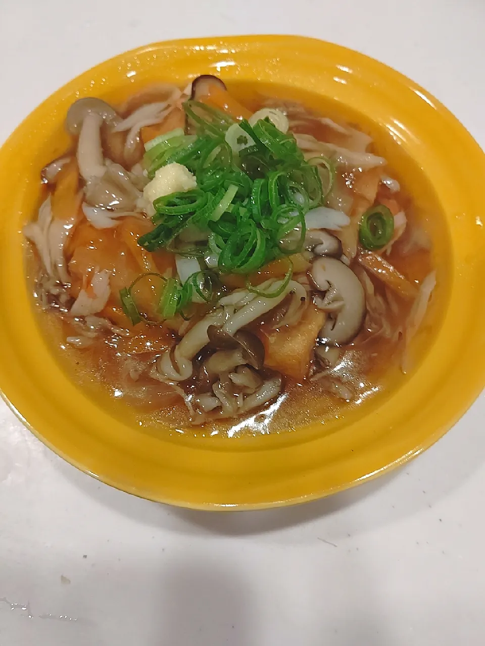 Snapdishの料理写真:絹あげ、キノコ餡かけ|ゆかさん