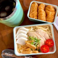 Snapdishの料理写真:ぶっかけうどん弁当|elmo2960さん