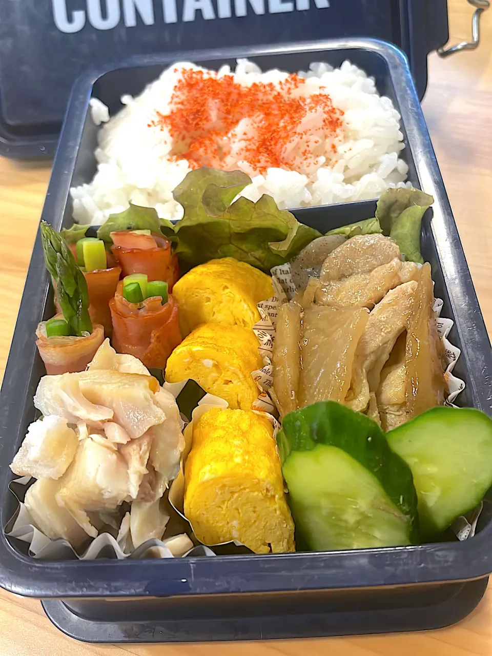 Snapdishの料理写真:2022.4.27 男子高校生のお弁当🍱|かおたまさん