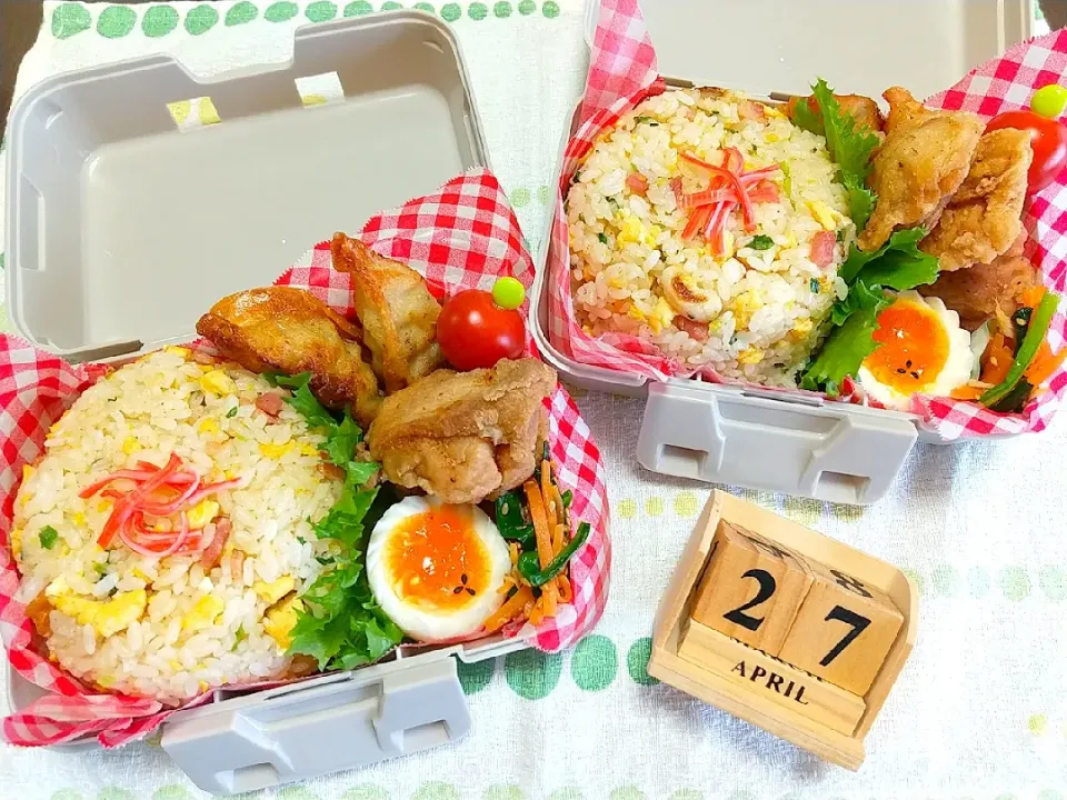 Snapdishの料理写真:🍱今日の息子達のお弁当|tomoさん