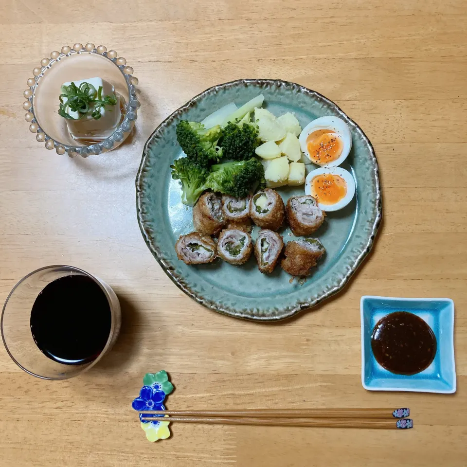 豚肉の大葉チーズ巻き🌀🍷|ちゃみこさん