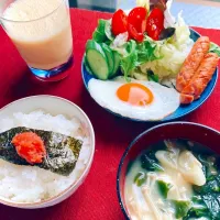 Snapdishの料理写真:明太海苔ごはん|花玉子さん