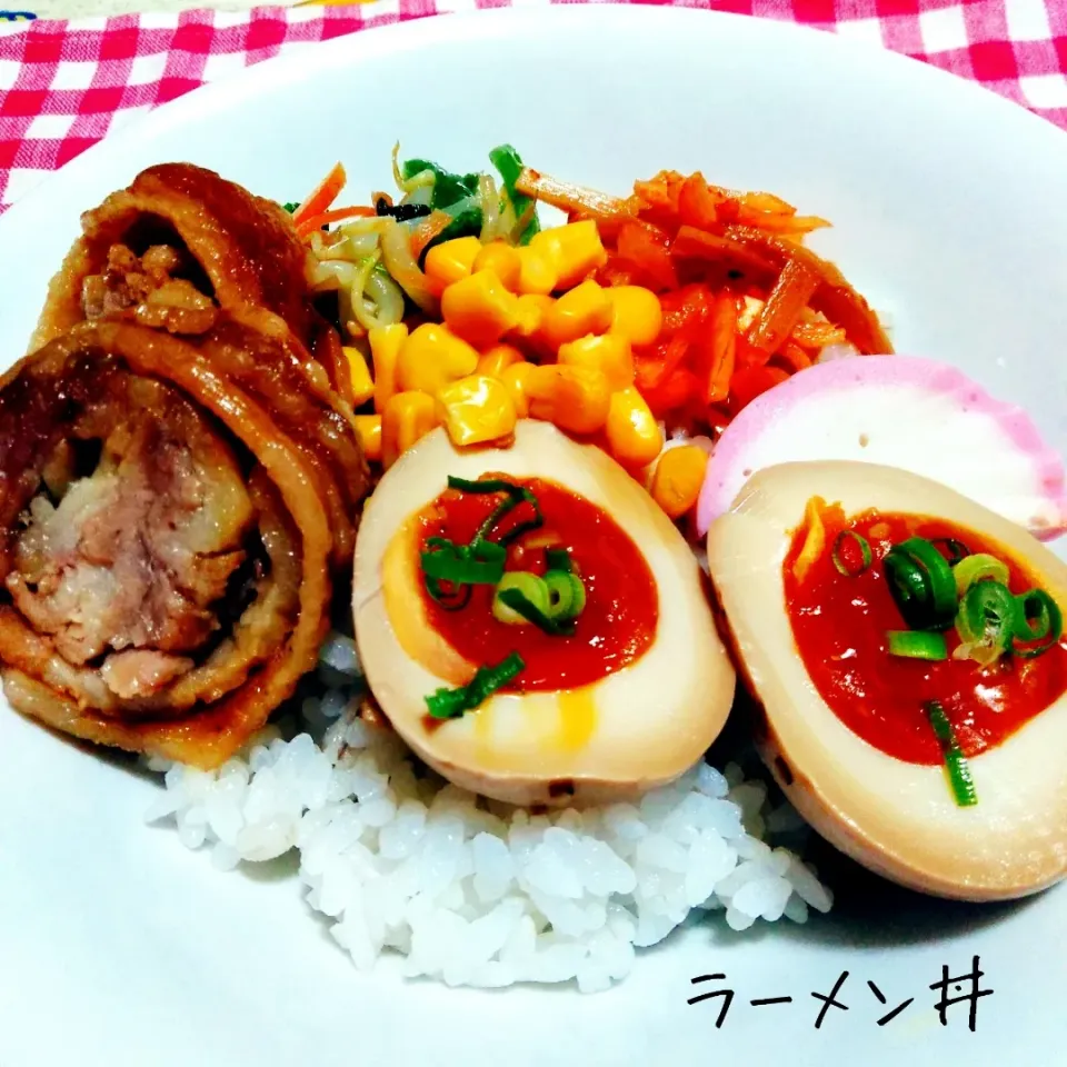 具をのせるだけ♬ラーメン丼|あんみっちゃんさん