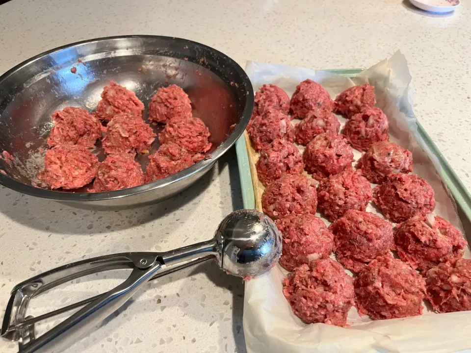 Snapdishの料理写真:Ready to airfry my homemade italian meatball|🌺IAnneさん