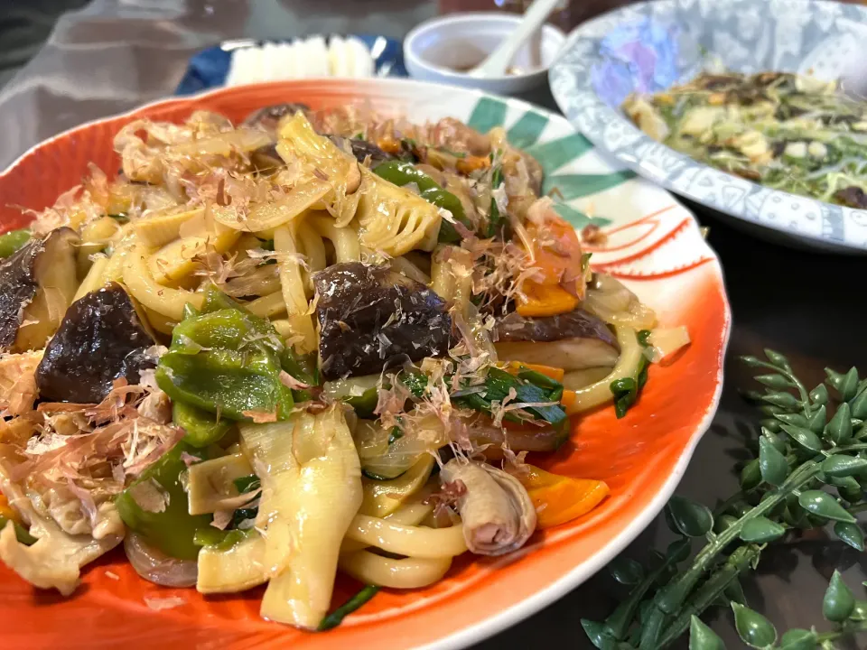 筍入りホルモンうどん😋😋美味〰❣️|noeさん