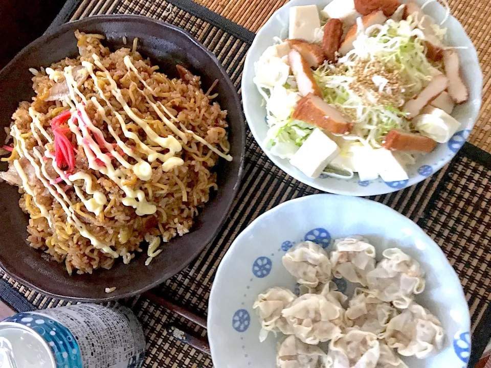 そば飯定食|まみみさん