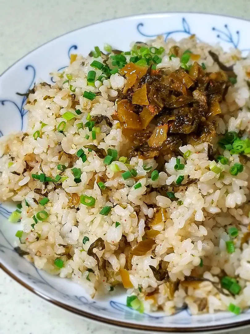 明太からし高菜炒飯|ぱんだのままんさん