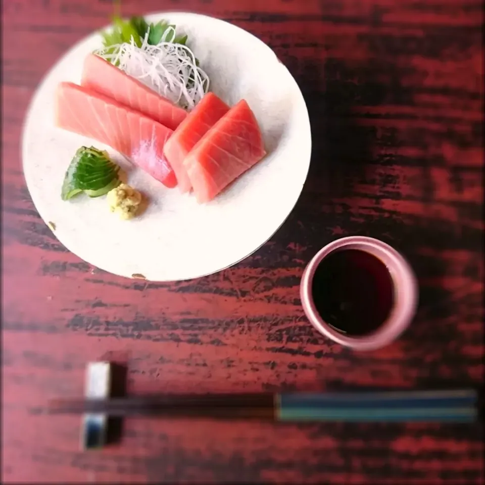 Snapdishの料理写真:いつか撮った【本マグロのお刺身】|yoshitakeさん