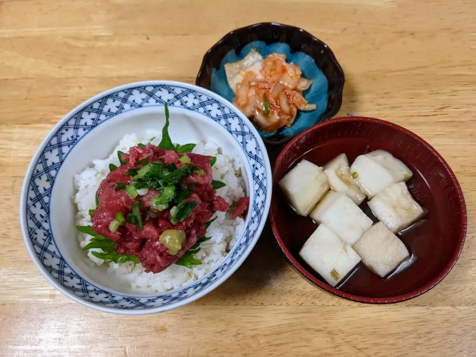 Snapdishの料理写真:自家製手作りネギトロ丼です。|トヨシと申します。さん