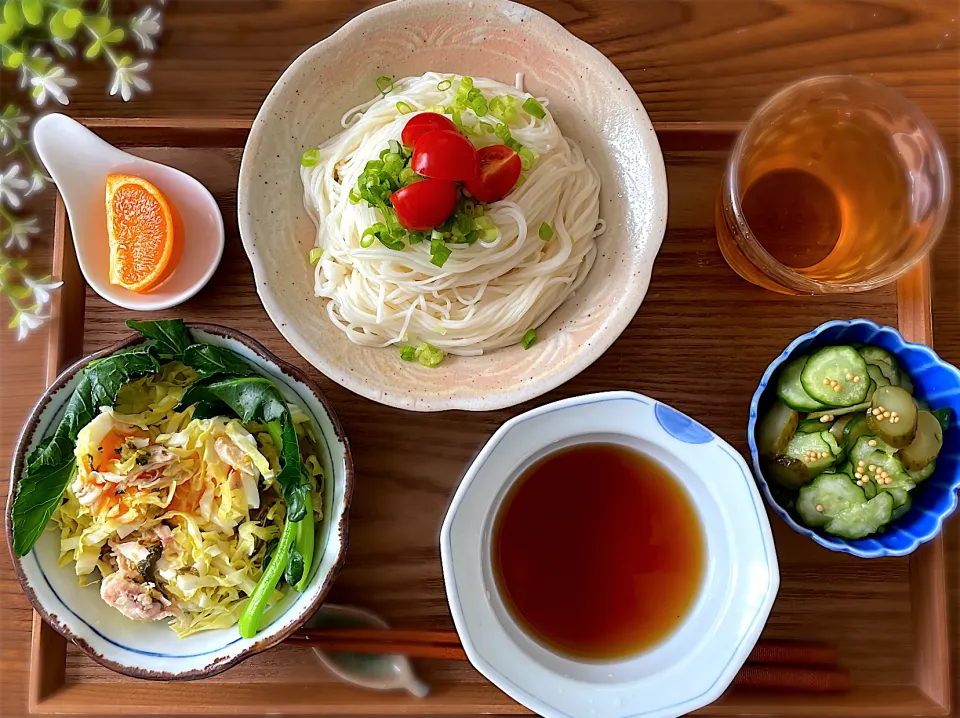 素麺サラダランチ|ゆみさん