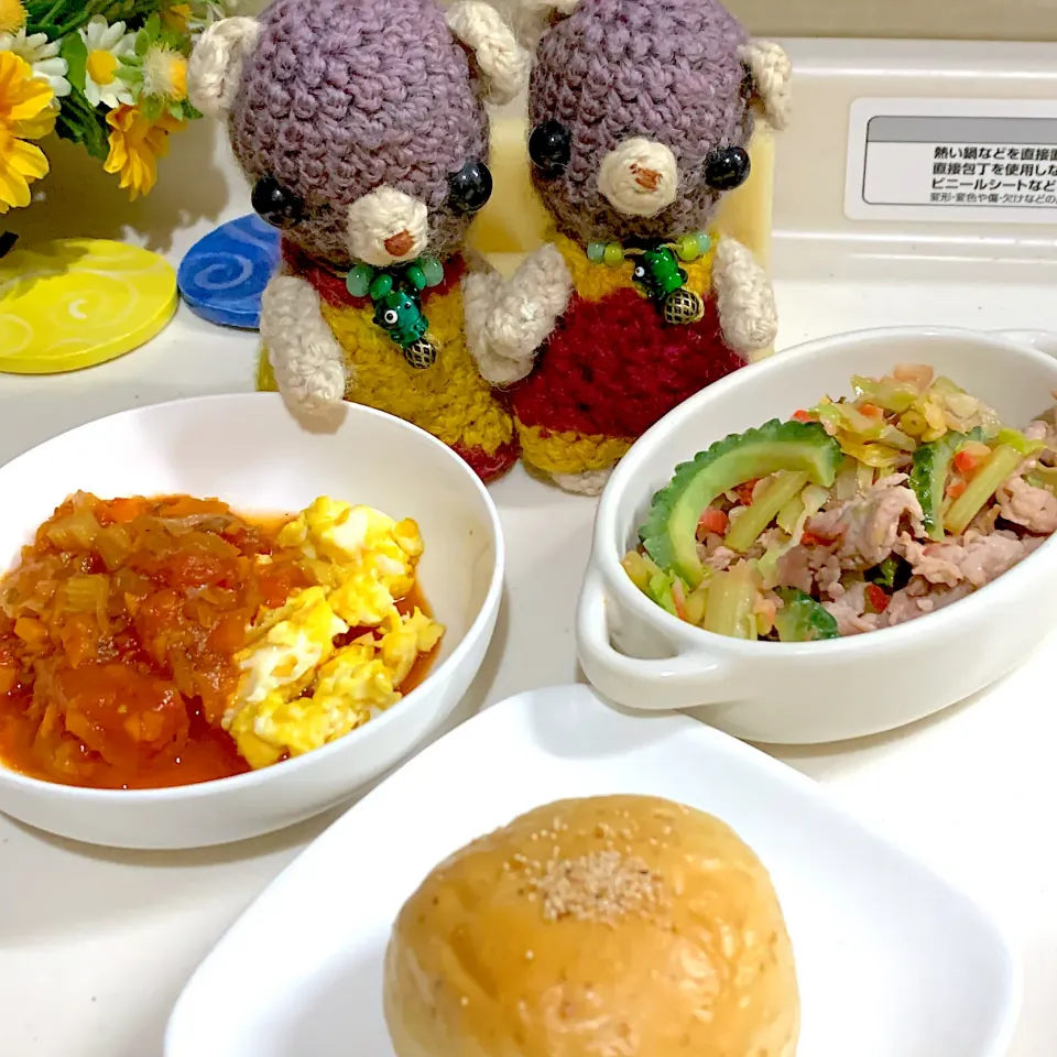 Snapdishの料理写真:晩ごぱん（╹◡╹）|chagashiさん