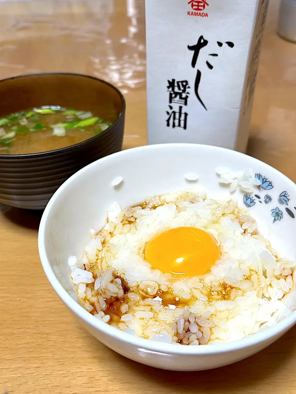 休み朝ごはん　だし醤油で♪|まつさん