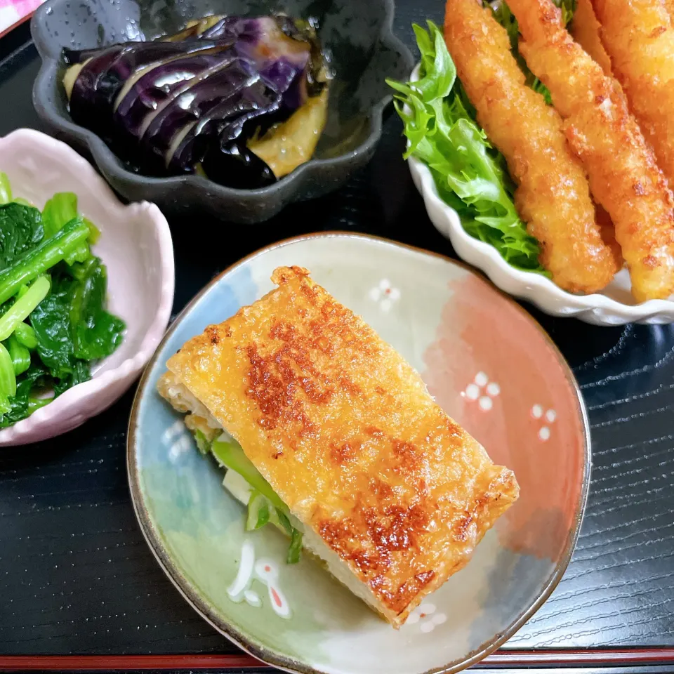 Snapdishの料理写真:バシュランさんの料理 「栃尾の油揚げ」|sucreroomさん