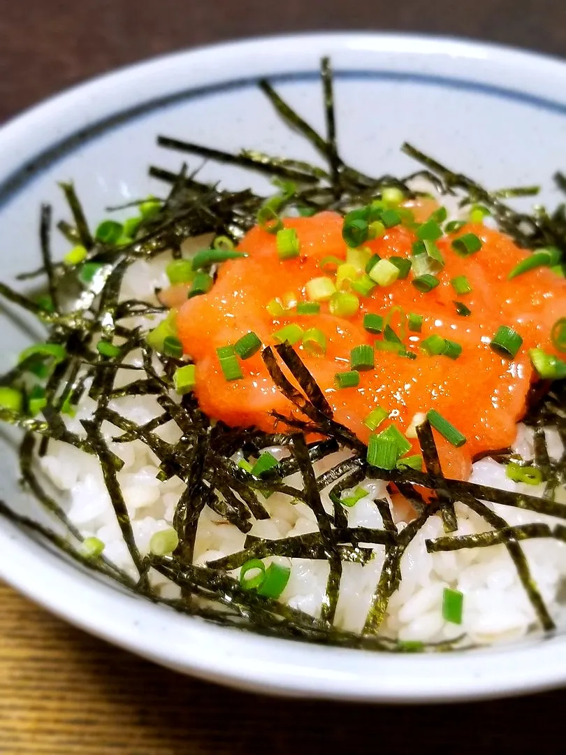 Snapdishの料理写真:かねふくのヤリイカ明太丼|ぱんだのままんさん