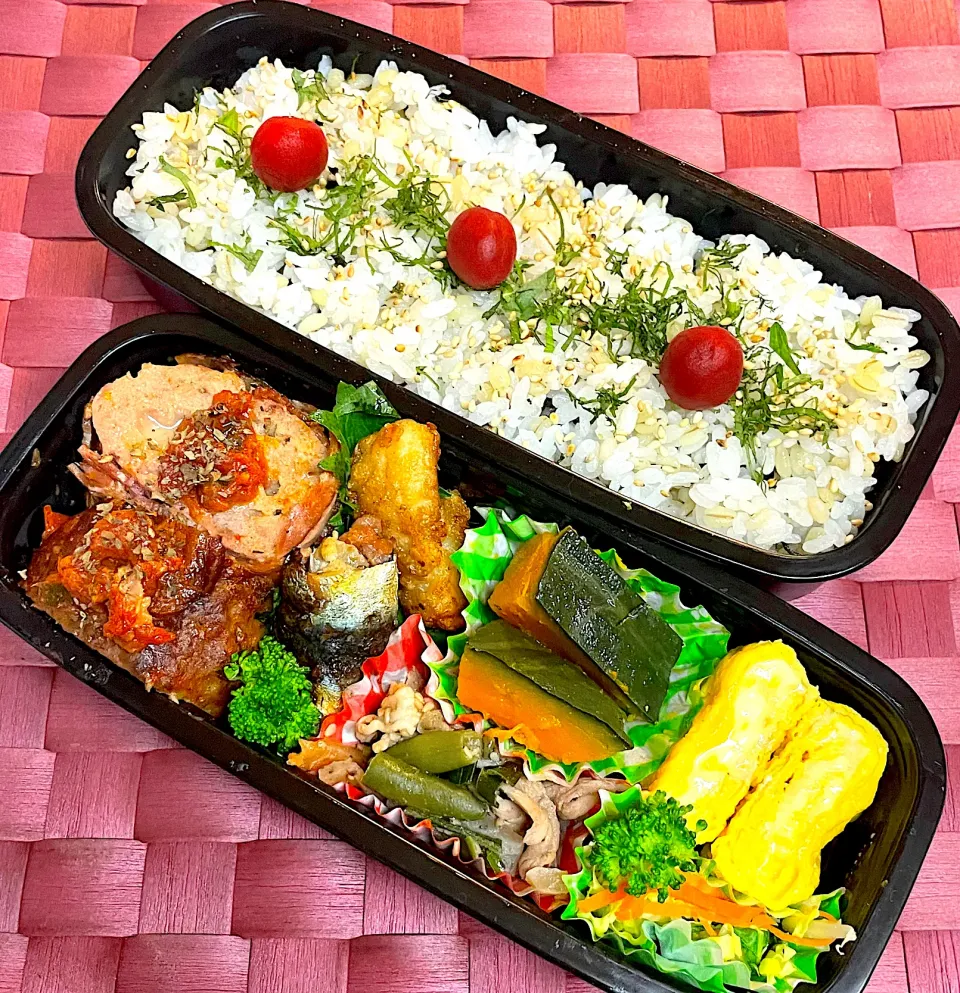 中学生息子のお弁当🍱 ミートローフ弁当🍱|Snow10さん