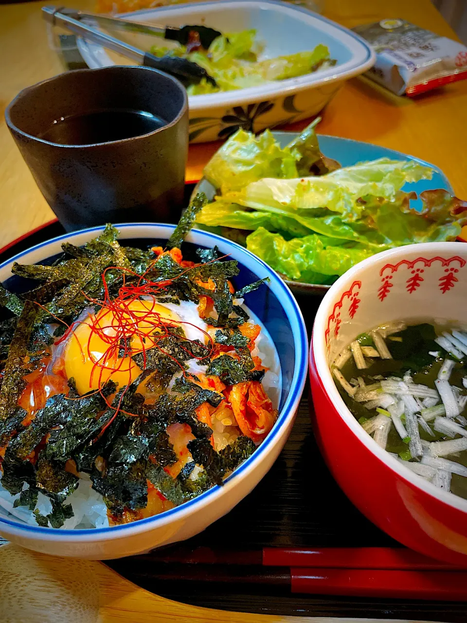 豚キムチ丼で晩御飯|Mikaさん