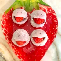 Snapdishの料理写真:いちご大福🍓|あるぱかさん