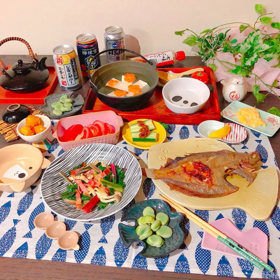 Snapdishの料理写真:手抜き料理 de 晩ごはん|ぷらっとさん