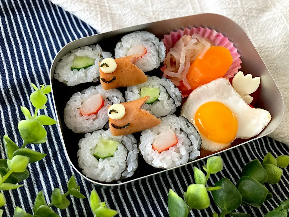 ＊こいのぼり🎏＆海苔巻き弁当＊ちびたん年長さんお弁当＊|＊抹茶＊さん