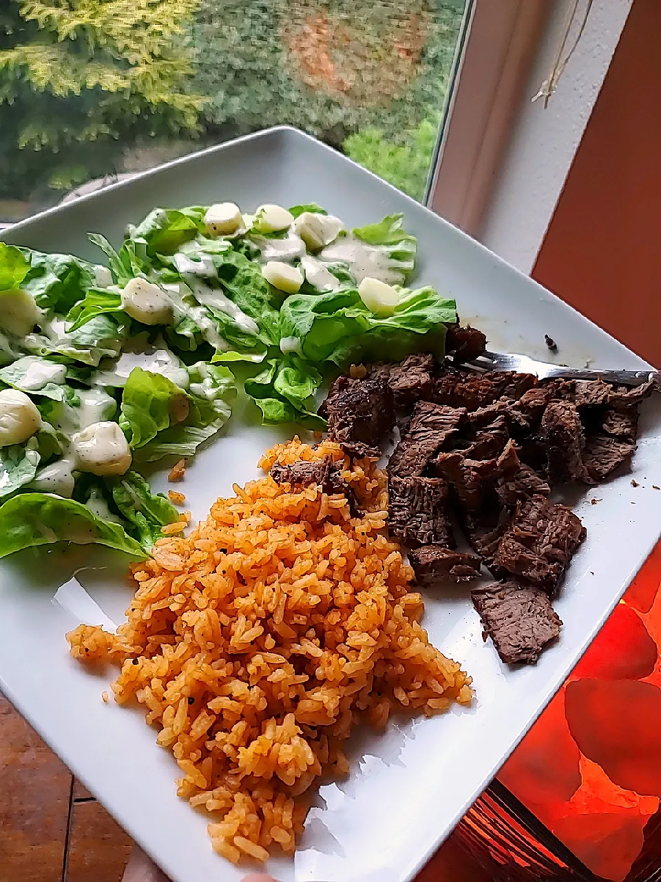 Steak Spanish Rice n Salad|Ashさん