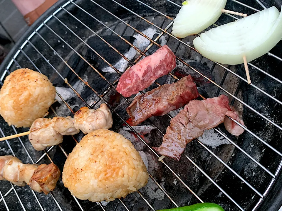 ベランダBBQ|ぺろたんさん