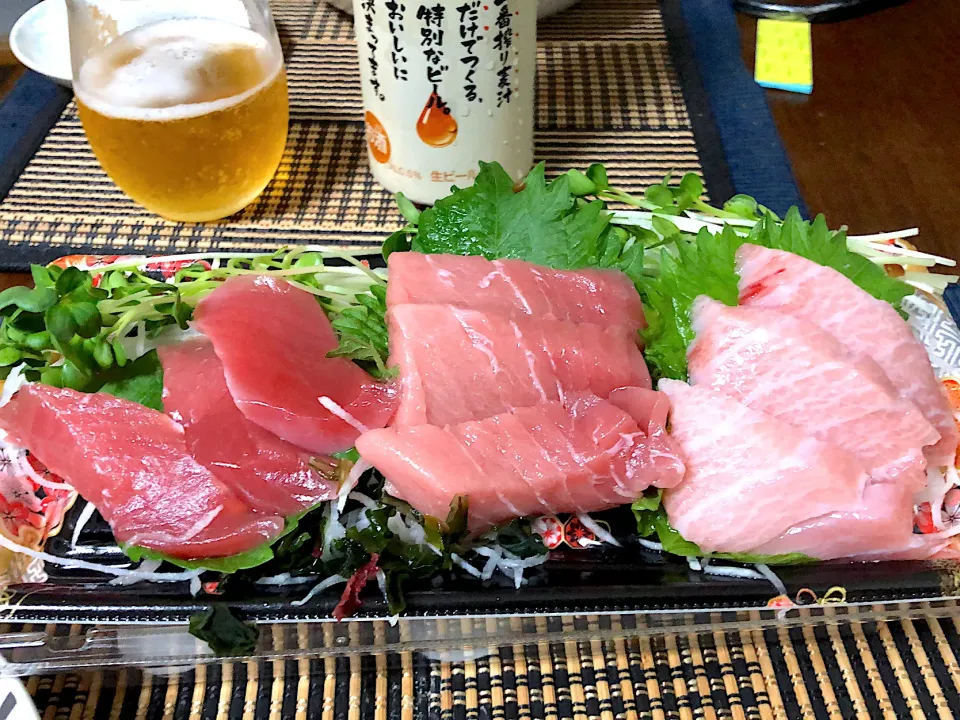 久々の本マグロで乾杯|聡美さん