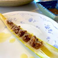 鹿児島食材　古参竹のグリルの肉味噌