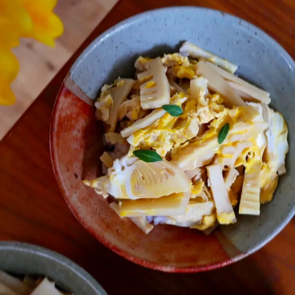 筍の卵とじ丼|@chieko_tanabe_さん