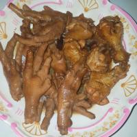 braised buffalo wings and chicken feet