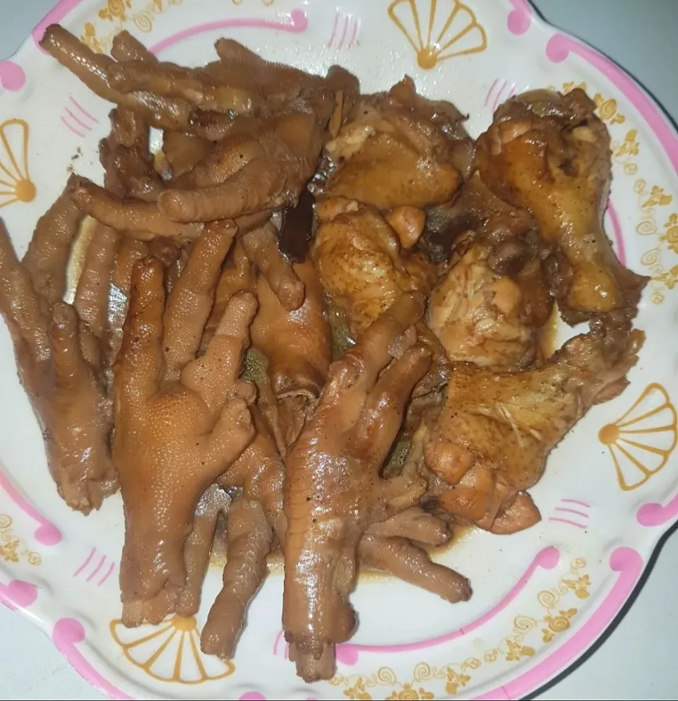 braised buffalo wings and chicken feet|patcookingfeverパットさん