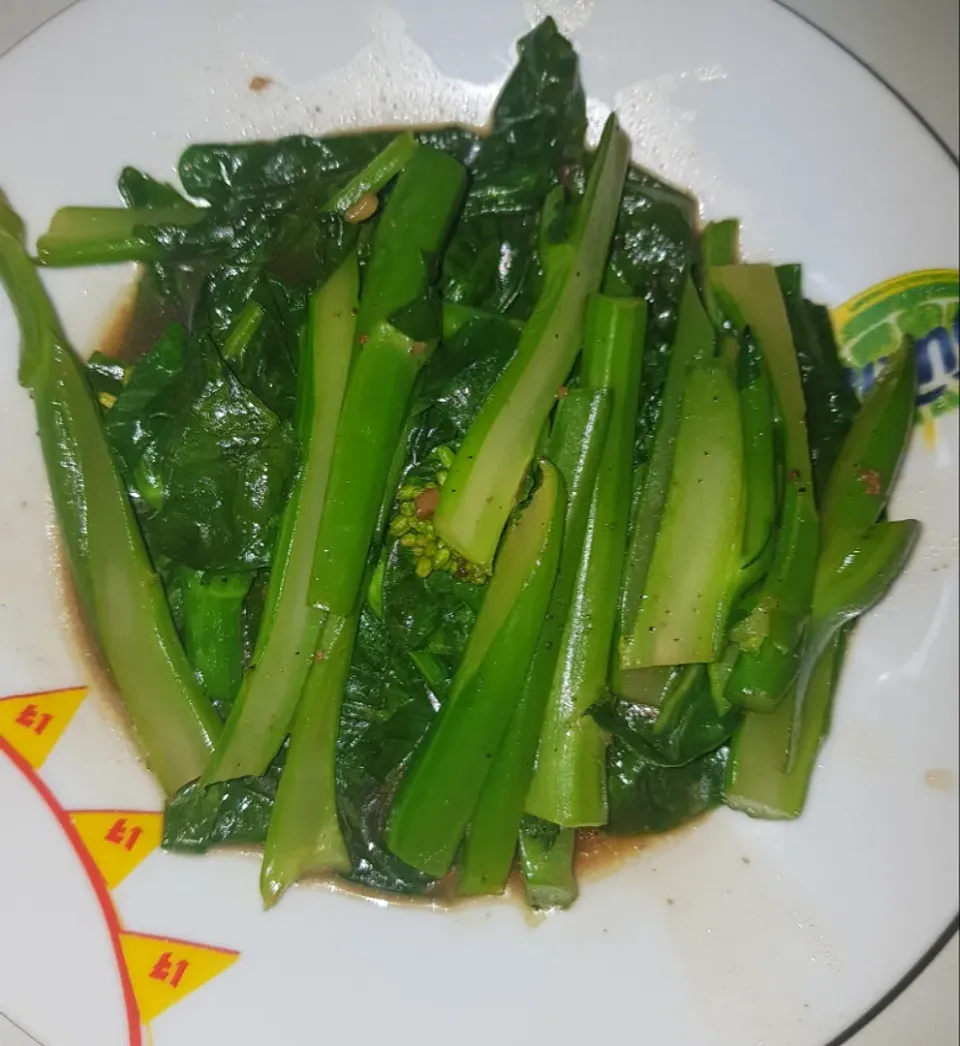 boiled Hong Kong kale|patcookingfeverパットさん