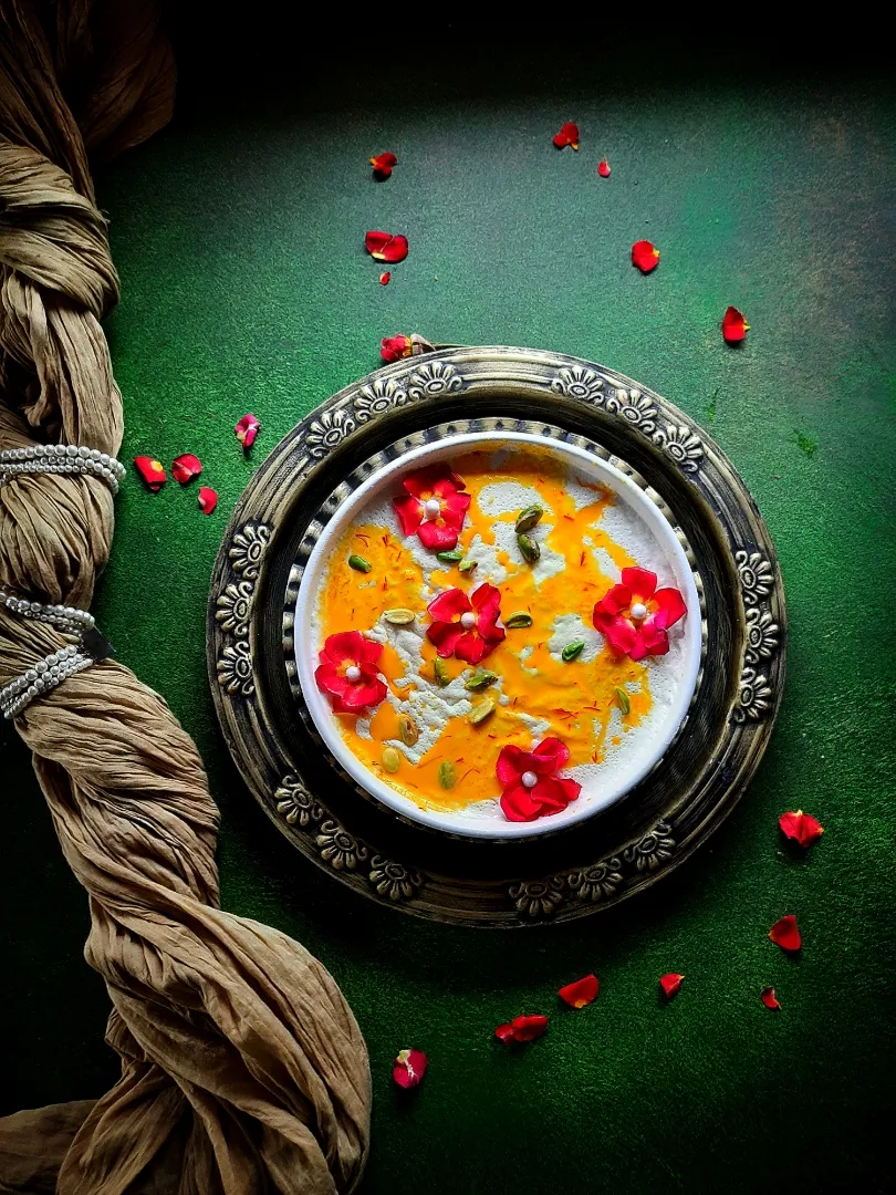 Snapdishの料理写真:Popular Indian Dessert...Shahi Phirni..this rice and milk pudding has my ❤|Riniさん