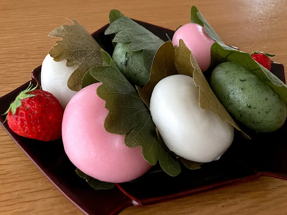 ＊柏餅🎏＆自家製いちご🍓＊|＊抹茶＊さん