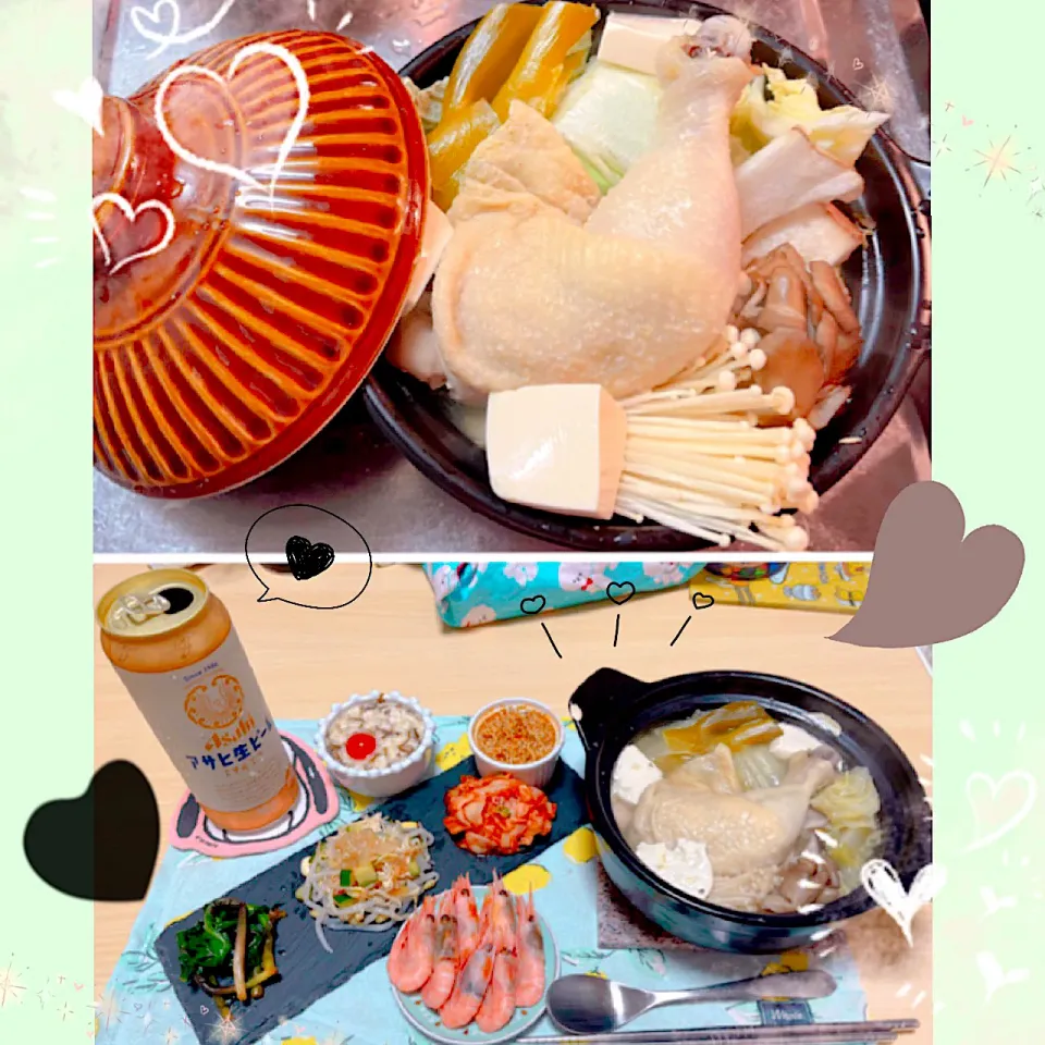 Snapdishの料理写真:５／５ ｔｈｒ 晩ごはん🍴＊○°|rinaronarさん