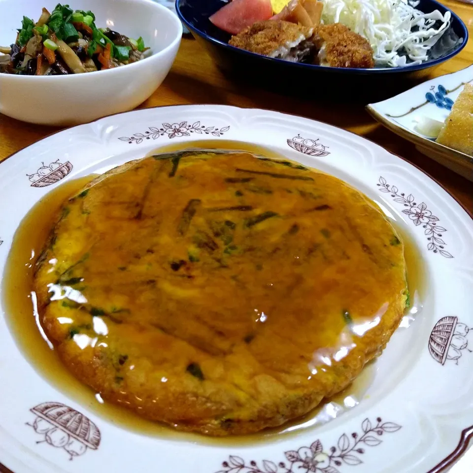 ニラ玉餡かけ〜|とまと🍅さん