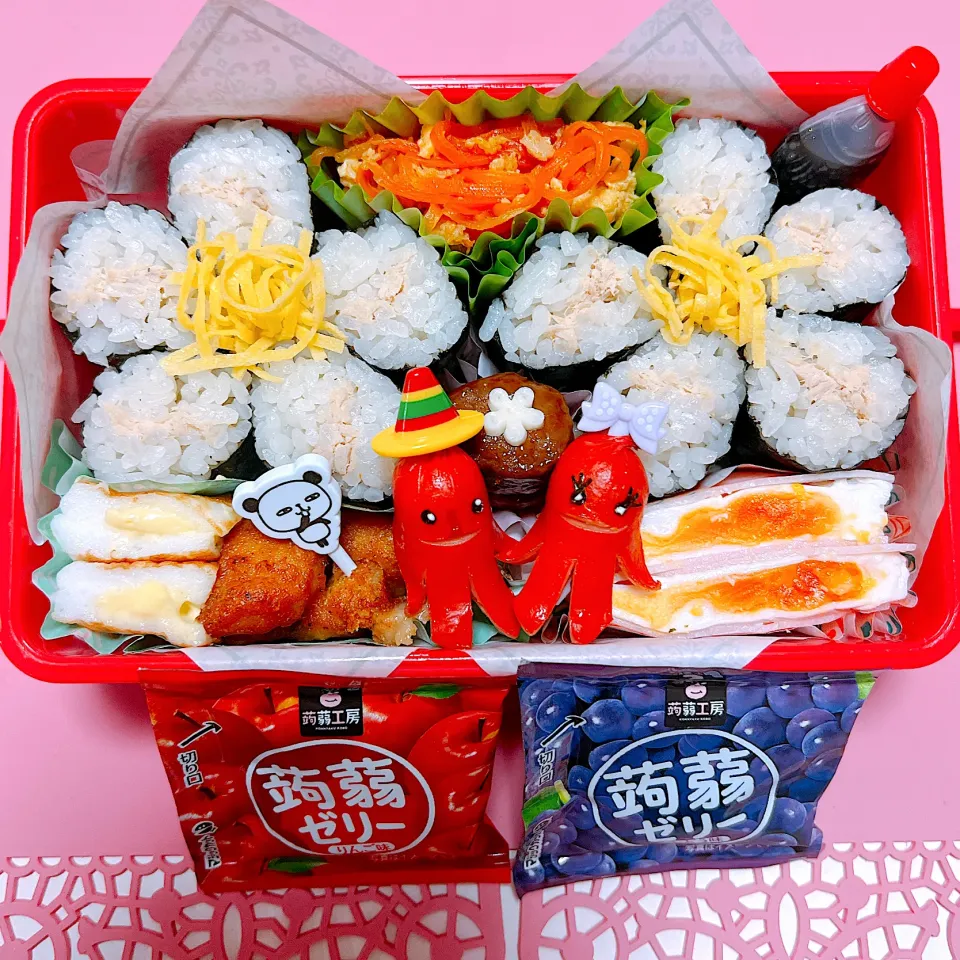 ツナ海苔巻きお弁当🍱|miyurumoさん