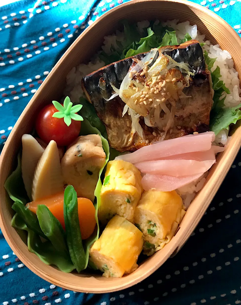 いつぞやの鯖のパリパリ焼き弁当|モモマミさん