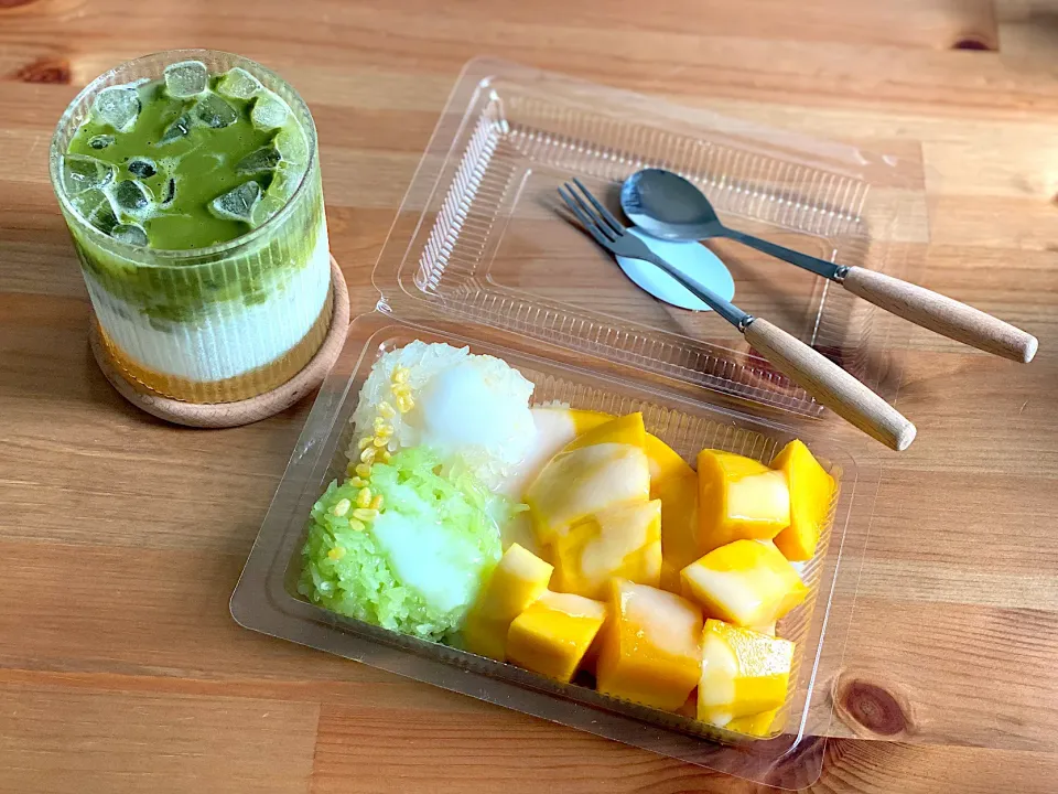 Matcha palm sugar & Mango sticky rice|Lamonrockyさん