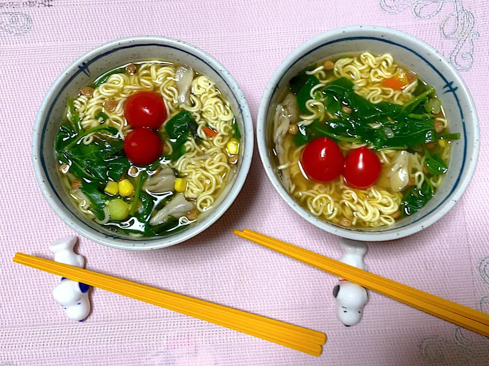 具沢山にして♪インスタントラーメン!晩ごはん~(^^)❤︎|いつくしみちゃんさん