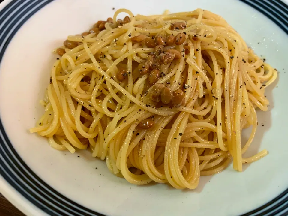 Snapdishの料理写真:納豆パスタ🍝|HALさん