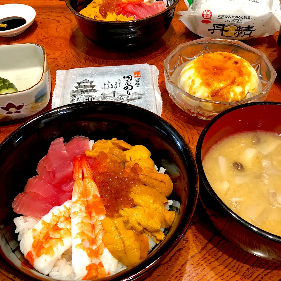 ウニ丼風😋|すかラインさん