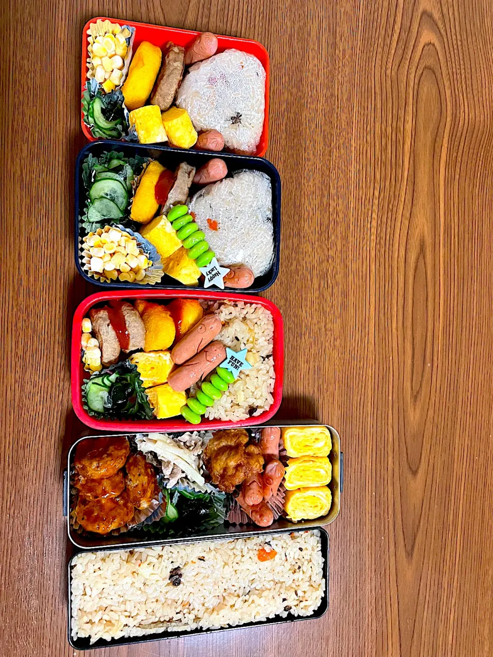 家族4人分のお弁当🍱|hirocoさん