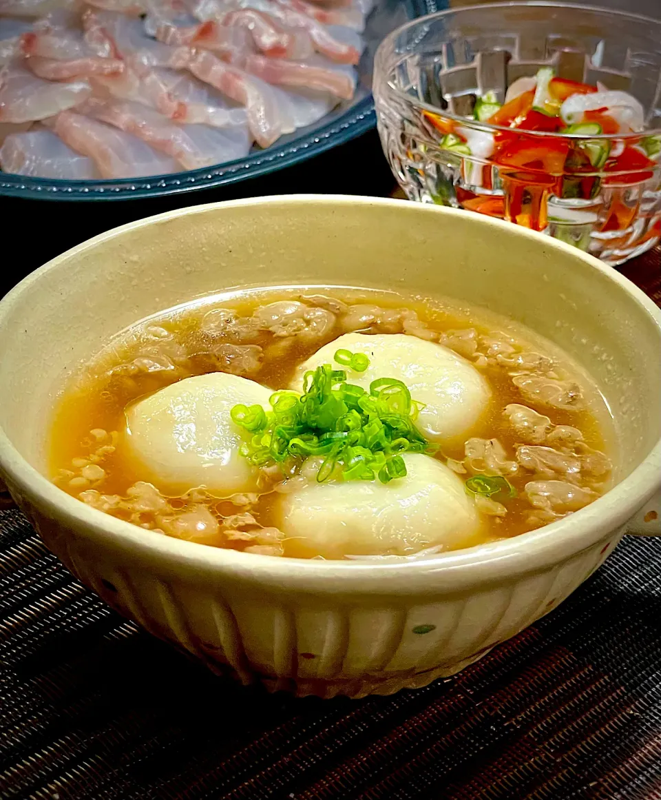 水餃子✨クエの中華スープ仕立✨✨✨新しいクエ料理だよ❣️😉|イチロッタさん