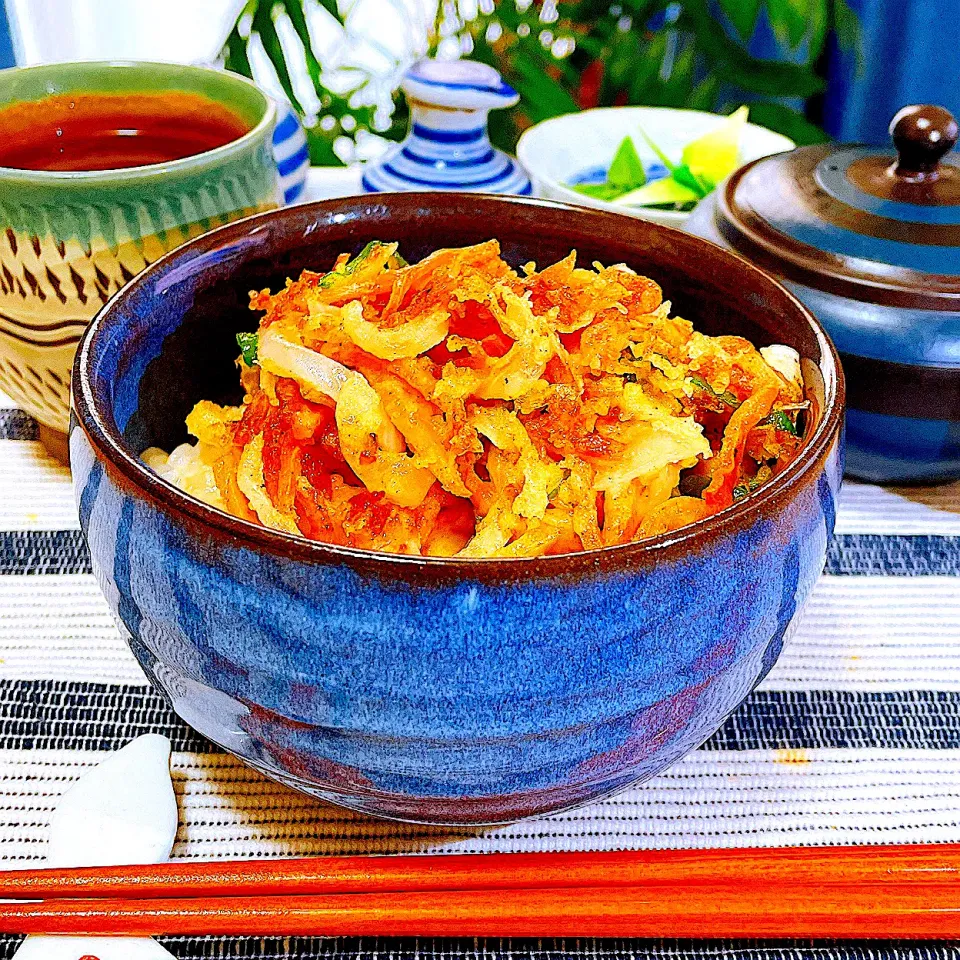 サクサクの🍲野菜かき揚げ丼|Sの食卓さん